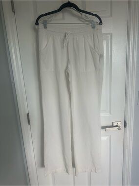cloth & stone White Elastic Waist Pull-On Pants